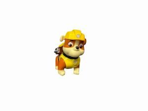 Paw Patrol Rubble 2.5” Pup Moveable Joints Nickelodeon Spin Master Bulldog